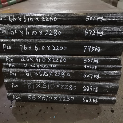 Hot Rolled 1.2311 P20 Alloy Mould Steel Flat Bar Plate 155mm Width